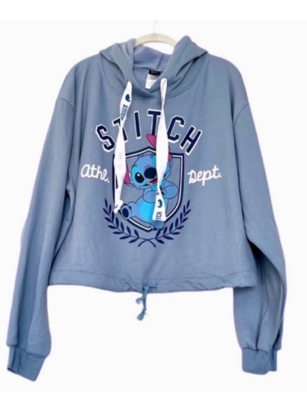 NEW Disney Stitch Graphic Hoodie Slate Blue Size XXXL